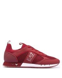 Chaussures de sport rouges Ea7 Emporio Armani