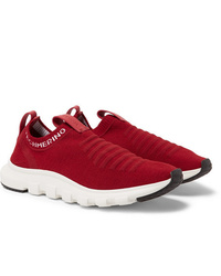 Chaussures de sport rouges Ermenegildo Zegna