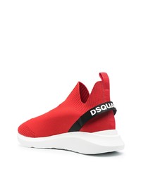 Chaussures de sport rouges DSQUARED2