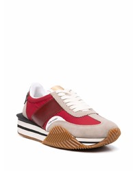 Chaussures de sport rouges Tom Ford