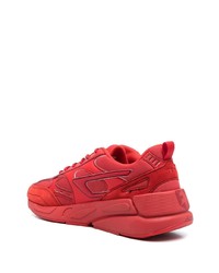 Chaussures de sport rouges Diesel