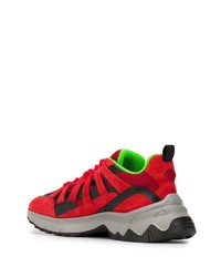 Chaussures de sport rouges MSGM