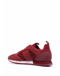 Chaussures de sport rouges Ea7 Emporio Armani