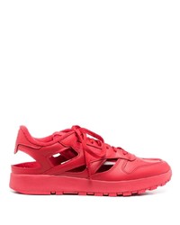 Chaussures de sport rouges Maison Margiela x Reebok