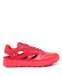 Chaussures de sport rouges Maison Margiela x Reebok