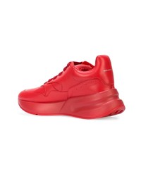 Chaussures de sport rouges Alexander McQueen