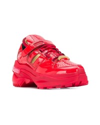 Chaussures de sport rouges Maison Margiela