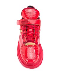 Chaussures de sport rouges Maison Margiela