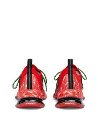 Chaussures de sport rouges Gucci