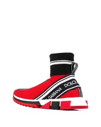 Chaussures de sport rouges Dolce & Gabbana