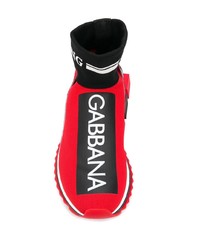 Chaussures de sport rouges Dolce & Gabbana
