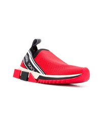 Chaussures de sport rouges Dolce & Gabbana