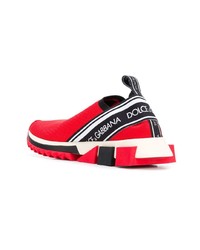 Chaussures de sport rouges Dolce & Gabbana