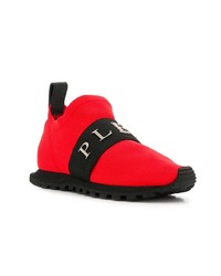 Chaussures de sport rouges Philipp Plein