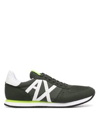 Chaussures de sport vert foncé Armani Exchange