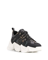 Chaussures de sport vert foncé Philipp Plein