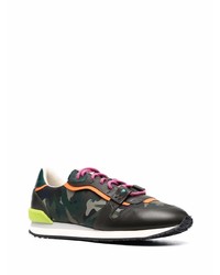 Chaussures de sport vert foncé Etro