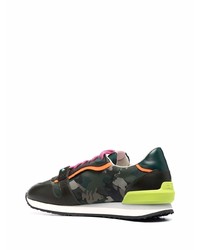 Chaussures de sport vert foncé Etro