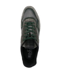 Chaussures de sport vert foncé Hogan