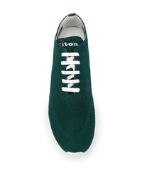 Chaussures de sport vert foncé Kiton