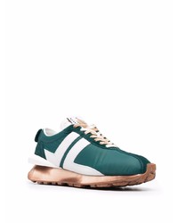 Chaussures de sport vert foncé Lanvin