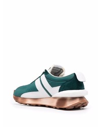 Chaussures de sport vert foncé Lanvin