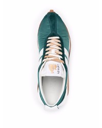 Chaussures de sport vert foncé Lanvin