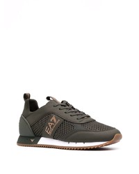 Chaussures de sport vert foncé Ea7 Emporio Armani