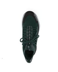 Chaussures de sport vert foncé Moncler