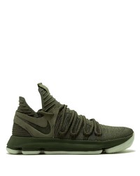 Chaussures de sport vert foncé Nike