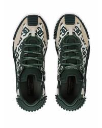 Chaussures de sport vert foncé Dolce & Gabbana