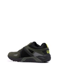 Chaussures de sport vert foncé Ea7 Emporio Armani