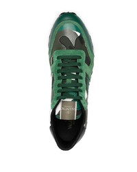 Chaussures de sport vert foncé Valentino