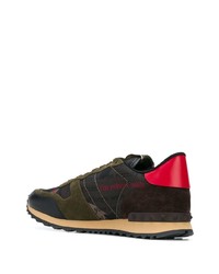 Chaussures de sport vert foncé Valentino Garavani