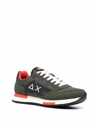 Chaussures de sport vert foncé Sun 68