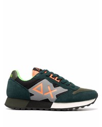 Chaussures de sport vert foncé Sun 68