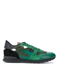 Chaussures de sport vert foncé Valentino Garavani