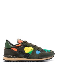 Chaussures de sport vert foncé Valentino Garavani