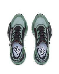 Chaussures de sport vert menthe Fendi