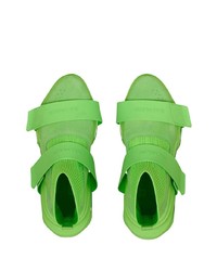 Chaussures de sport vertes Balmain