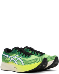 Chaussures de sport vertes Asics