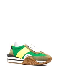 Chaussures de sport vertes Tom Ford