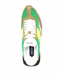 Chaussures de sport vertes Tom Ford