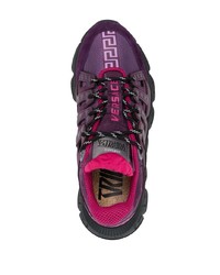 Chaussures de sport violettes Versace