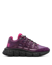 Chaussures de sport violettes Versace