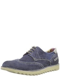 Chaussures derby bleu marine Bunker