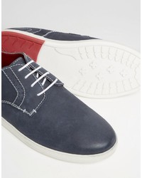 Chaussures derby bleues Dune