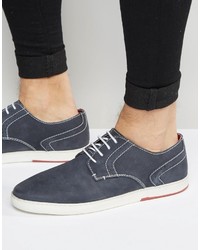 Chaussures derby bleues Dune