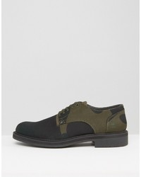 Chaussures derby camouflage olive G Star