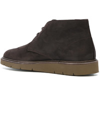 Chaussures derby en caoutchouc marron foncé Hogan